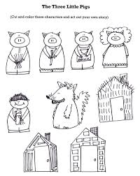 The three little pigs 2. The Three Little Pigs Worksheets Puppets Printable Coloring Pages For Kids Little Pigs Three Little Pigs Fairy Tales