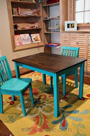 Kid S Table And Chairs Refreshed Refresh Restyle Kids Table And Chairs Kids Wooden Table Refinished Table