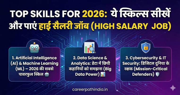 Top Skills for 2026: ये स्किल्स सीखें और पाएं हाई सैलरी जॉब (High Salary Job )