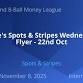 Luke's Spots & Stripes Wednesday Flyer - 22nd Oct event image