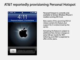 Is there anyway to unlock . At T Enables Ios 4 3 Personal Hotspot Feature Redmond Pie