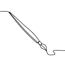 Kisti Vektor S Odnoj Linii Risovat Illyustracii Minimalistskij Stil Shetka Illyustraciya Ruchka Png I Vektor Png Dlya Besplatnoj Zagruzki Brush Tattoo Paint Brush Drawing Line Art Drawings