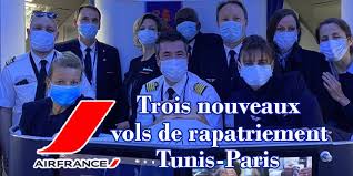Les autres vols depuis la france, l'espagne, l'allemagne, le canada et les emirats arabes unis seront suspendus. Air France Trois Nouveaux Vols De Rapatriement Tunis Paris Les 8 15 Et 22 Mai