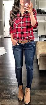 Black And Gold Flannel Shirt Women S How To Wear Skinny Jeans Plaid Shirt Boots Women Sfashion How To Wear Belts Plaid Shirt Outfits Fashion
