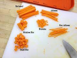 Macedoine diced cut is a diced cube, 0.5 cm (just under ¼ in) square, larger than the. Cutting Veggies As Per Bachelorette Learns Cooking Facebook