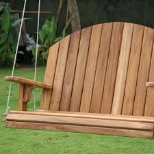 You wont find a better built, more comfortable. 150cm 3 Seat Teak Adirondack Swing Bench Seat Brass Fittings