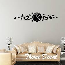 But it's better to see everything with your own eyes and that's why, let's have a look at 7 cool bedroom wall decor ideas with mirrored headboards. 3d Diy Black Mirror Wall Clocks Love Hearts Bedroom Wall Art Decor Unique Items Children S Room Art Watches Sofa Background Clock Gauge Watch Battery Replacement Toolsclock Wrist Watch Aliexpress