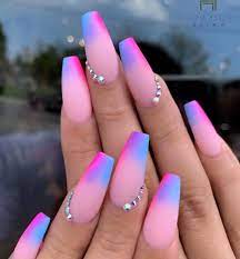 45 Awesome Gel Nail Art Designs Ideas To Try This Year Glow Nails Ombre Acrylic Nails Best Acrylic Nails