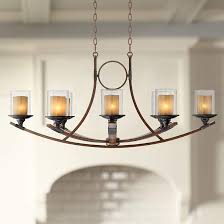 Tafford 43 1 4 W Mahogany Kitchen Island Light Chandelier 66g88 Lamps Plus Rustic Chandelier Dining Room Kitchen Island Lighting Mahogany Kitchen