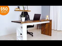 38 Diy Desk Under 50 Diy Creators Youtube Diy Desk Desk Diy On A Budget