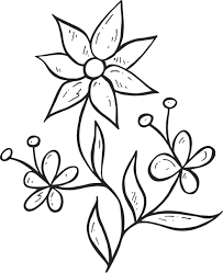 Gambar abstrak hitam putih yg mudah ditiru. Gambar Flora Yang Indah Simple Mudah Ditiru Warna Dan Hitam Putih Pontren Com