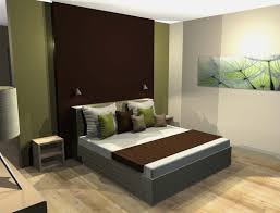 3d Visualisierter Gestaltungsvorschlag Schlafzimmer Mit Tapete Sowie Vorgesetzter Wand Mit Indirekter Beleuchtung Zimmer Schlafzimmer Design Schlafzimmer