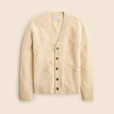 Brushed Wool V-neck Cardigan Sweater For Men | J.Crew