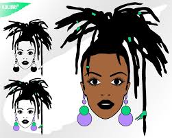Black Woman Svg