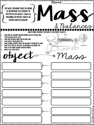 Measuring Mass Using Triple Beam Balances A Recording Sheet Measuring Mass Persuasive Writing Prompts Practices Worksheets