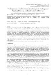 Maybe you would like to learn more about one of these? Pdf The Implementation Of Communication Strategies To Exchange And Negotiate Meanings In A Simulation Of Job Interview