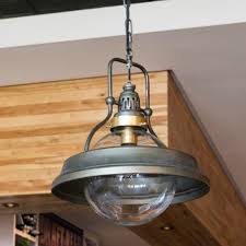 Galley Glass Globe Pedant Light Antique Farmhouse