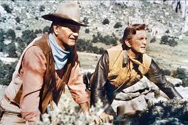 La caravane de feu 1967. John Wayne Et Kirk Douglas Dans La Caravane De Feu De Burt Kennedy Kirk Douglas Western Film John Wayne