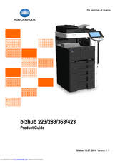 As highly efficient and versatile scanners for up to a3. Konica Minolta Bizhub 283 Manuals Manualslib