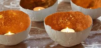 Landlich Wohnen Gipsbinden Betonschalen Selber Machen Basteln Weihnachten