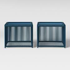 The cotaco 2 piece coffee table set mixes modern appeal with a rustic flair. Fisher 2pk Coffee Table Set Blue Project 62 Target