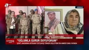 Cumhurbaşkanı recep tayyip erdoğan, şırnak'ta şehit jandarma uzman çavuş tuncay arslan üs bölgesi'nde görev yapan askerlerin bayramını kutladı. A Haber Oglumla Gurur Duyuyorum Sehit Jandarma Astsubay Ustcavus Turker Gucluturk Un Annesi A Haber De Facebook