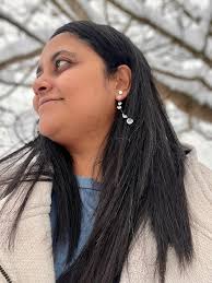 For the rain and snow in Vancouver. Tried capturing the droplets as  earrings ❤️💦 What do you all think ?