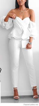 100 Fashion Outfits To 2017 Ideas Ruffles Fashion Fashion All White Outfit