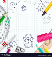 School Creative Background Vector Image On Vectorstock School Creative Creative Background Math Wallpaper