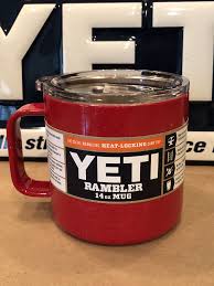 Custom Powder Coated Sparkle Red Yeti Rambler Camp Mug 14oz W Lid All Sizes Are Available Just Click The Link The Pictures Do No Yeti Rambler Red Yeti Mugs