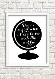 Inspirational Black And White Quotes Art Black And White Wall Art Download Travel Poster Download Etsy Black And White Wall Art Girl Room Art Quote Prints