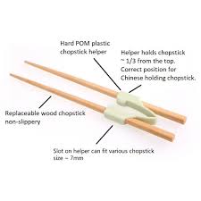 Place your first chopstick on the knuckle of your ring finger. Flatware Training Chopsticks For Beginner Or Learner Right Or Left Handed Bpa Free Senior Icare Adult Chopstick Helpers Non Slippery Reusable And Replaceable Chopsticks Chopstick Holders