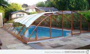15 Stylish Pool Enclosure For Year Round Pool Usage Home Design Lover Pool Enclosures Round Pool Backyard Pool