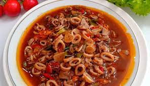 Resep olahan gurita lengkap is free books & reference app, developed by kimberly garner. Bikin Ngiler Resep Cumi Saus Padang Pedas Ala Rumahan Genp