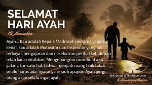Peringatan hari ayah nasional jatuh pada hari ini, selasa (12/11/2019), kumpulan ucapan selamat hari ayah nasional ini cocok untuk update di media sosial, mulai dari facebook, instagram, twitter. Untuk Ayah Tercita Selamat Hari Ayah Nasional 12 November Youtube