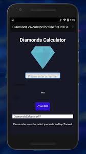 Functionality the app is a special calculator that will be useful for fans of action. Diamonds Free Fire Calc Free For Android Apk Download
