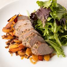 Nugget Markets Pork Tenderloin With Roasted Quince Recipe Recipe Fresh Baked Pizza Roasted Quince Quince Recipes