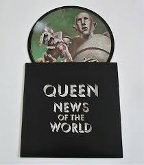 First pressing, pressed on green vinyl ! Gripsweat Queen News Of The World 2017 Picture Disc Vinyl Lp Album 1977 Copies Mint