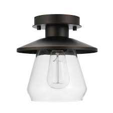 Maybe you would like to learn more about one of these? Nate 1 Light Semi Flush Mount Ceiling Light Oil Rubbed Bronze Clear Glass Shade Walmart Canada