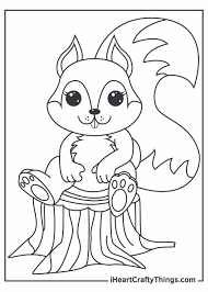 Realistic monkey drawing at getdrawings. Printable Squirrels Coloring Pages Updated 2021