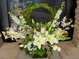 Maybe you would like to learn more about one of these? Large Basket Arrangement White Theme By Design Works Floral Studio In Colorado Springs Co Flower Arrangements Silk Floral Arrangements Floral Arrangements