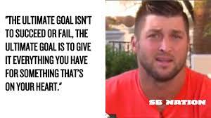 His life itself runs with motives and motivates others to be the same as his. Tim Tebow Answered Stephen A Smith S Dumb Question With A Riveting Inspirational Speech Sbnation Com