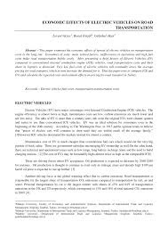 We also cover common symptoms of a broken car starter and recommendations on how to resolve this benefits of car starter repair. Pdf Economic Effects Of Electric Vehicles On Road Transportation