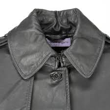 Leather coat Emanuel Ungaro Black size 46 IT in Leather