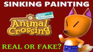 The sinking painting is a painting that can be bought in new horizons. Sinking Painting Real Or Fake Animal Crossing New Horizons Youtube
