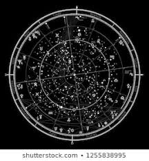 Astrological Celestial Map Stock Illustrations Images