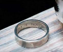 Funny Wedding Rings Engraved Wedding Rings Wedding Band Engraving Wedding Ring Inscriptions