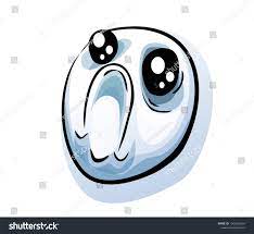 Meme Sad Cute Face Stock Vector Royalty Free 1065506564