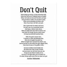 Don T Quit Powerful Motivational Poem Postcard Zazzle Com Motivational Poems Dont Quit Quotes Quitting Quotes