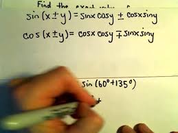 Swbat apply the sum and difference identities to find the exact values of trigonometric ratios of angles that are not derived from special triangles. Sum And Difference Identities For Sine And Cosine More Examples 1 Youtube